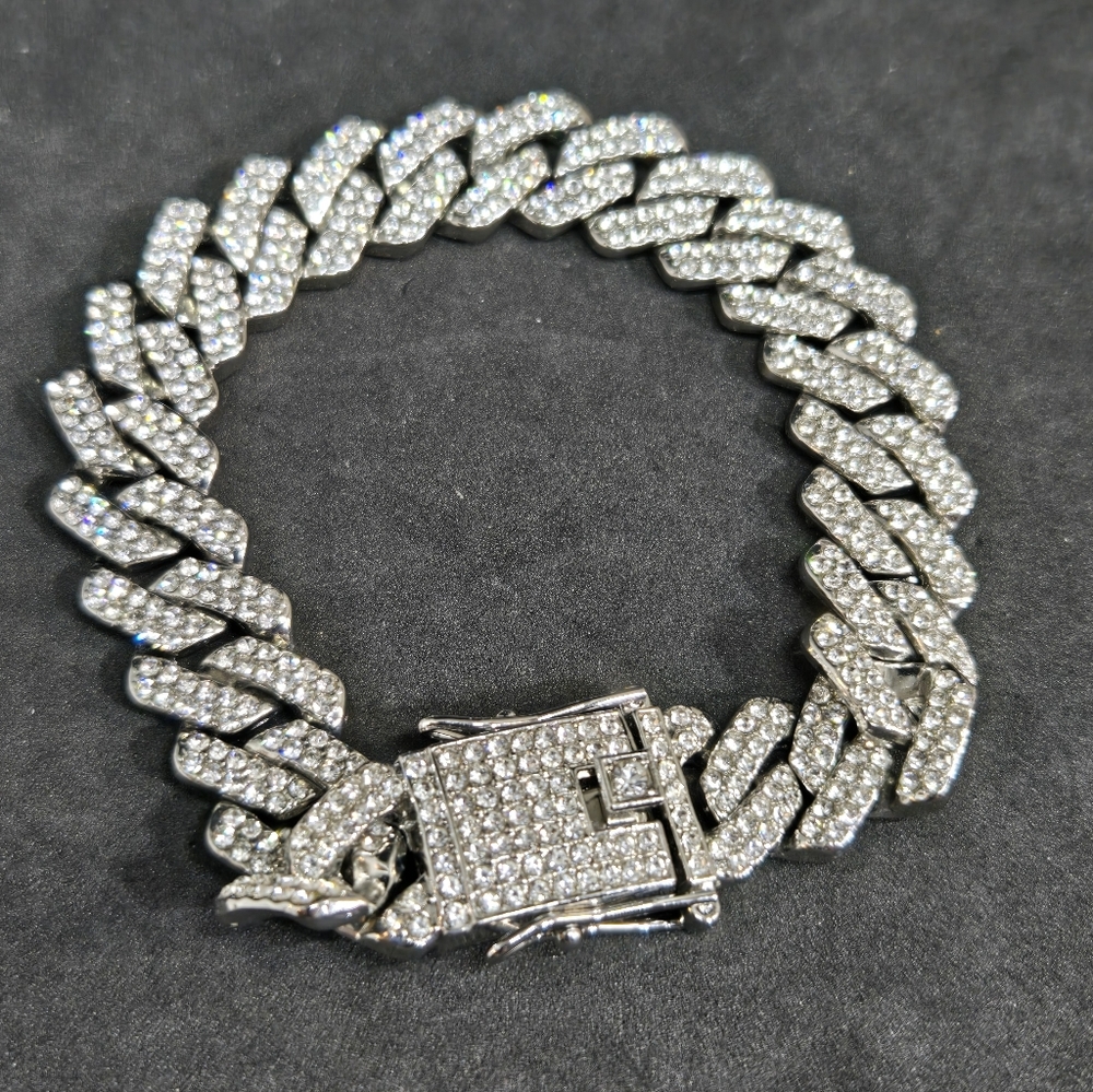 Men's Cuban Link Cubic Zirconia Bracelet